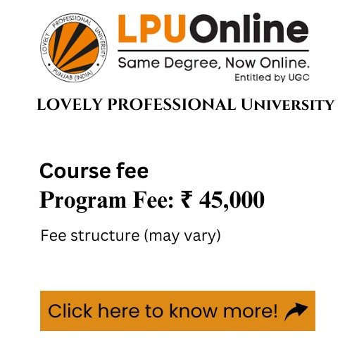 LPU Course fee