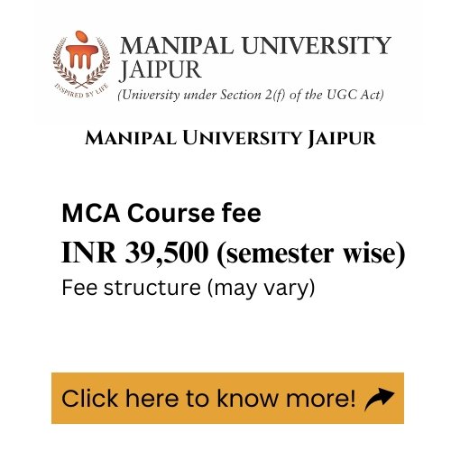 Manipal MCA fee