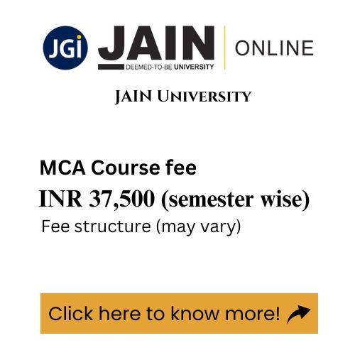 jain Uni Mca fees