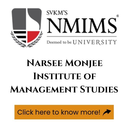 The logo and name of Narsee Monjee Institute of Management Studies (NMIMS).