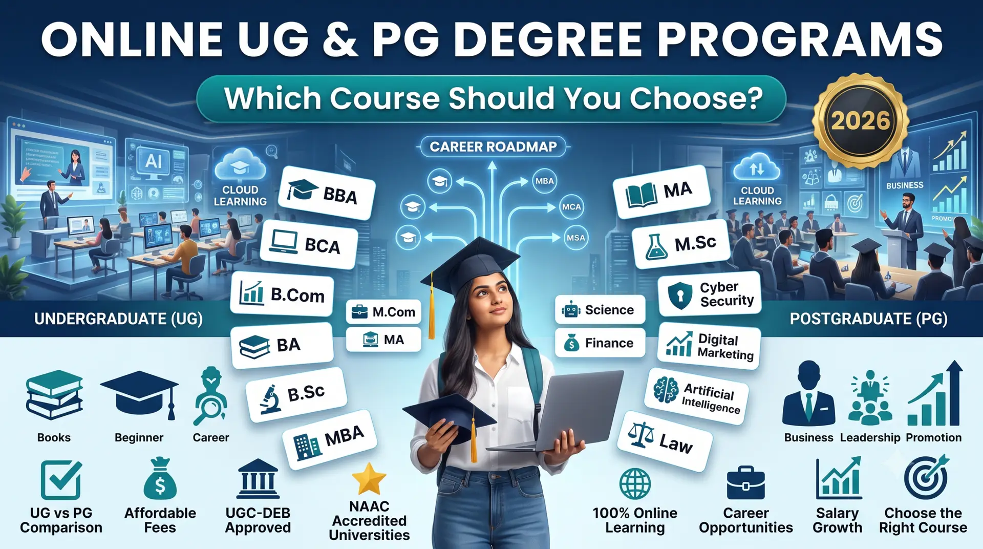 Online UG & PG Degree Programs in India: Which Course Should You Choose?